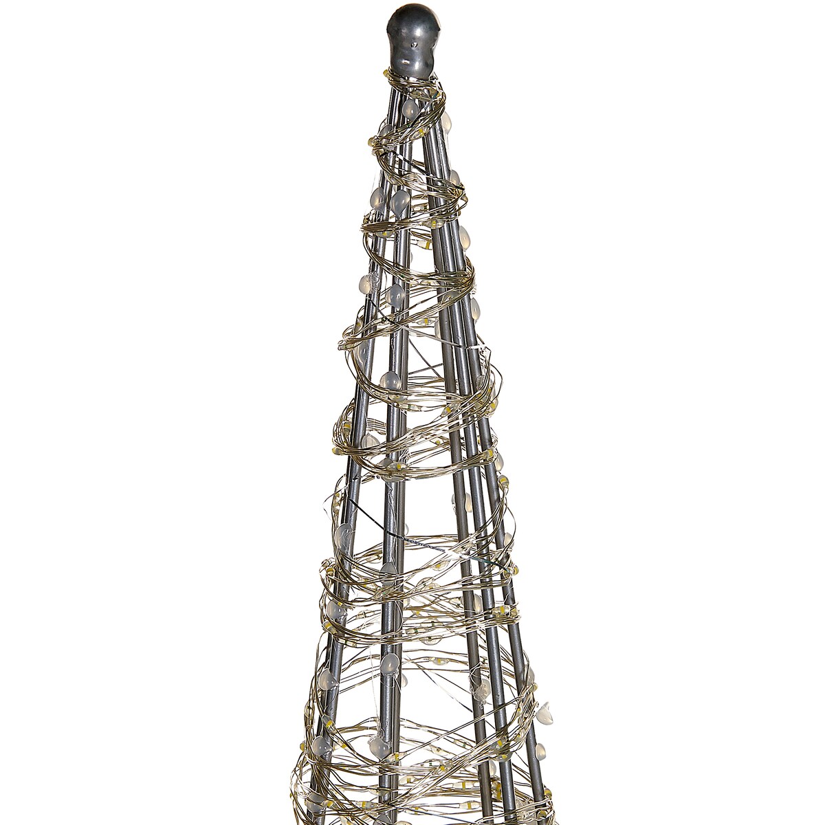 Dekoracja ogrodowa LED KOTALA Choinka 57 cm Srebrny