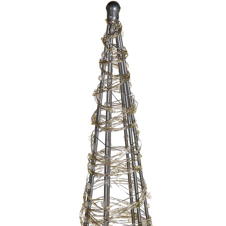 Dekoracja ogrodowa LED KOTALA Choinka 57 cm Srebrny