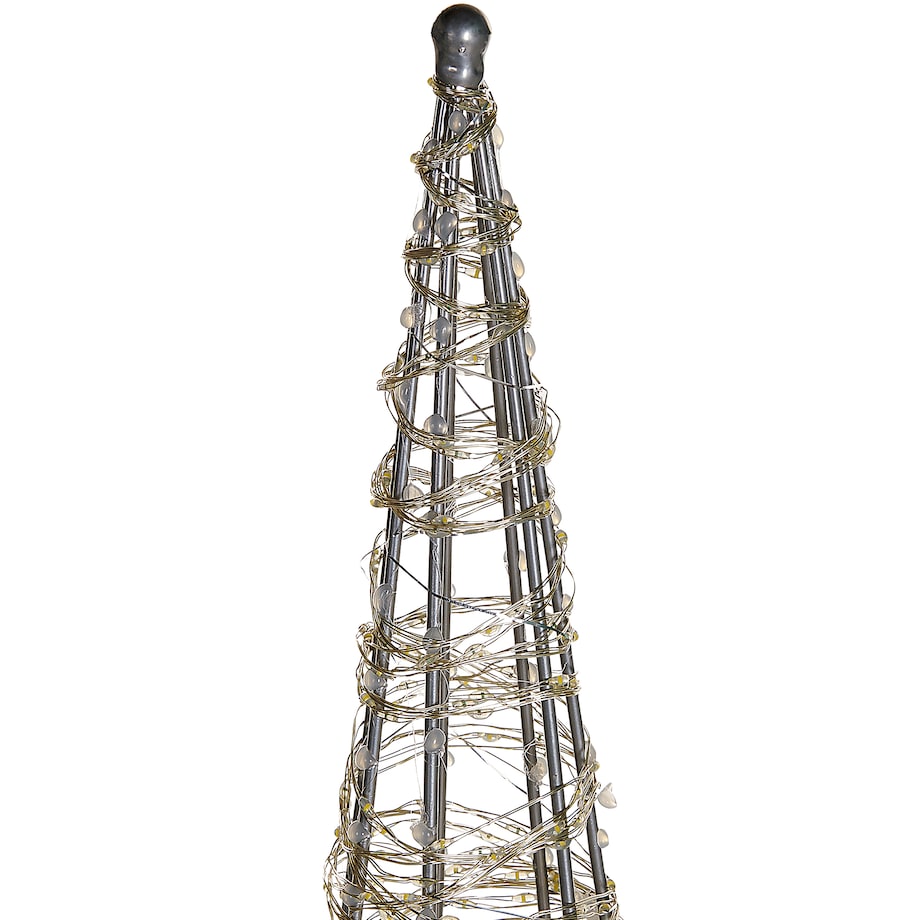 Dekoracja ogrodowa LED KOTALA Choinka 57 cm Srebrny