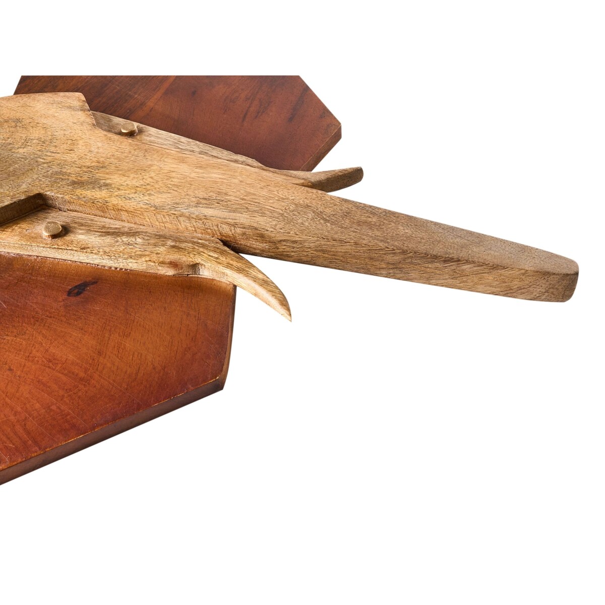 Dekoracja ścienna Słoń GAROUA Drewno mango 37 cm Brązowy