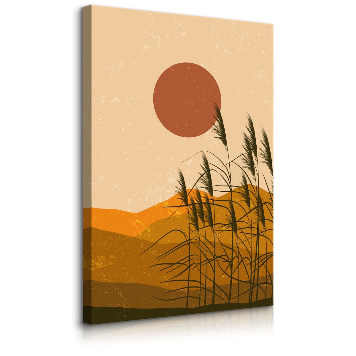 OBRAZ DO SYPIALNI TRZCINY ZACHÓD SŁOŃCA MARTWA NATURA STYL BOHO 30x40cm