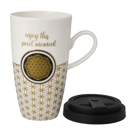 Kubek na wynos 500 ml - Flower of life - Lotus -Goebel