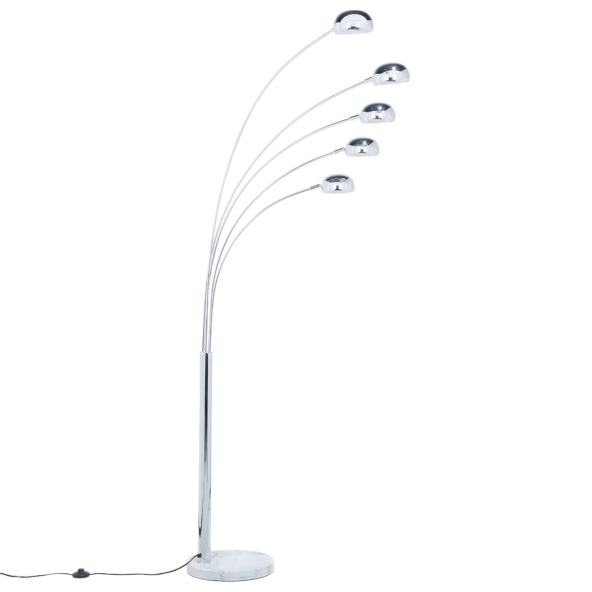 Lampa podłogowa FLINDERS Regulowana Metal Srebrny