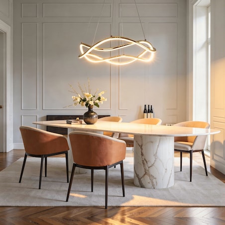 Lampa wisząca Light Prestige Twist złoty LED CCT 3000K/4000K/6000K (regulowana) 1 szt.