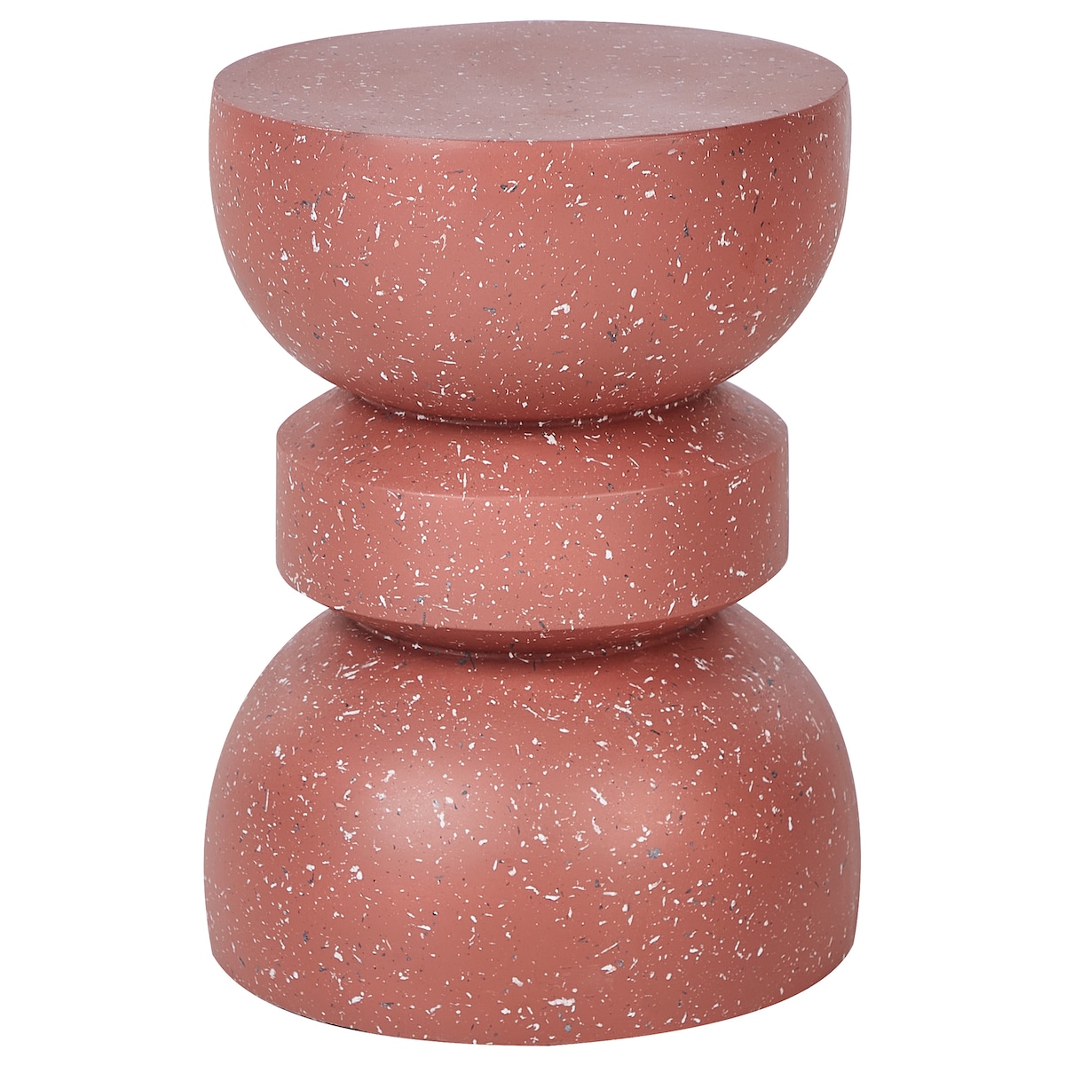 Stolik pomocniczy FALIRO 37 cm 37 cm Czerwone lastryko