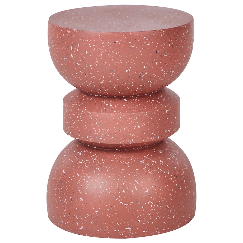 Stolik pomocniczy FALIRO 37 cm 37 cm Czerwone lastryko