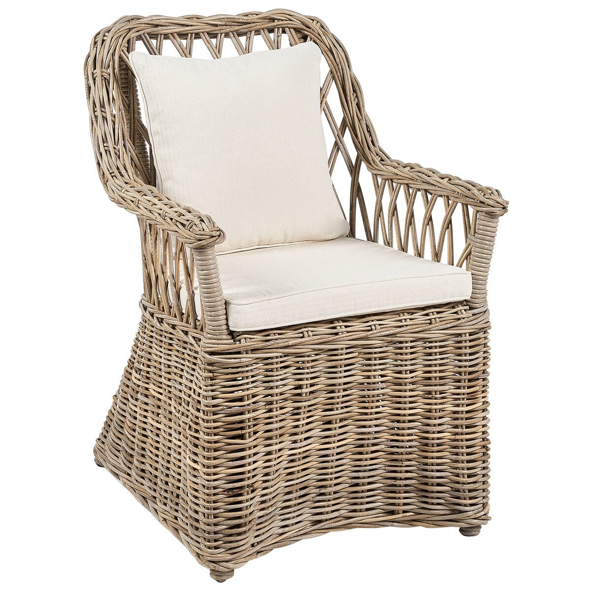 Fotel ogrodowy MAROS II Rattan Naturalny