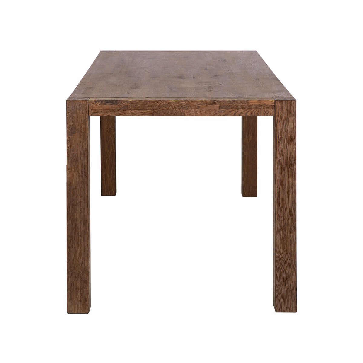 Stół do jadalni dębowy 180 x 85 cm ciemne drewno NATURA