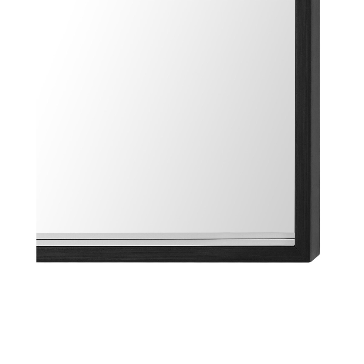 Lustro ścienne 50 x 50 cm czarne BRIGNOLES