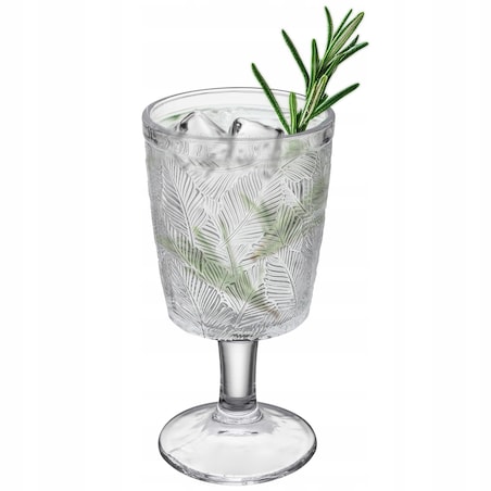 KIELICH SZKLANKA WYSOKA do wody soki napoje jadalnia 6x 340 ml szkło wzorek