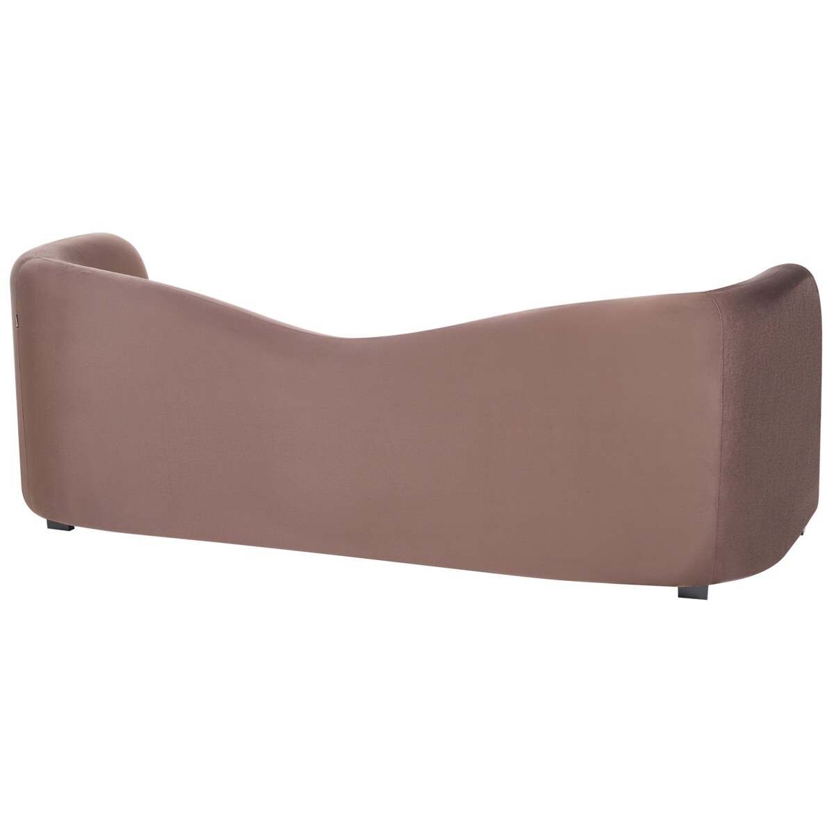 Komplet wypoczynkowy dla 5 osób VELTADA Welur Ciemnobrązowy