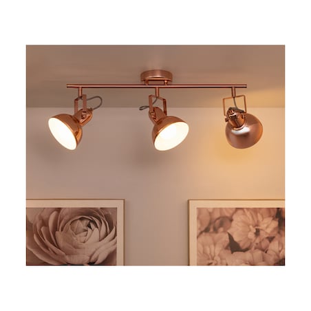 Lampa Sufitowa BRITOP Lighting 3xE27 Max.60W Miedziany Blask w Loftowym Designie od Polskiego Producenta, 1szt.