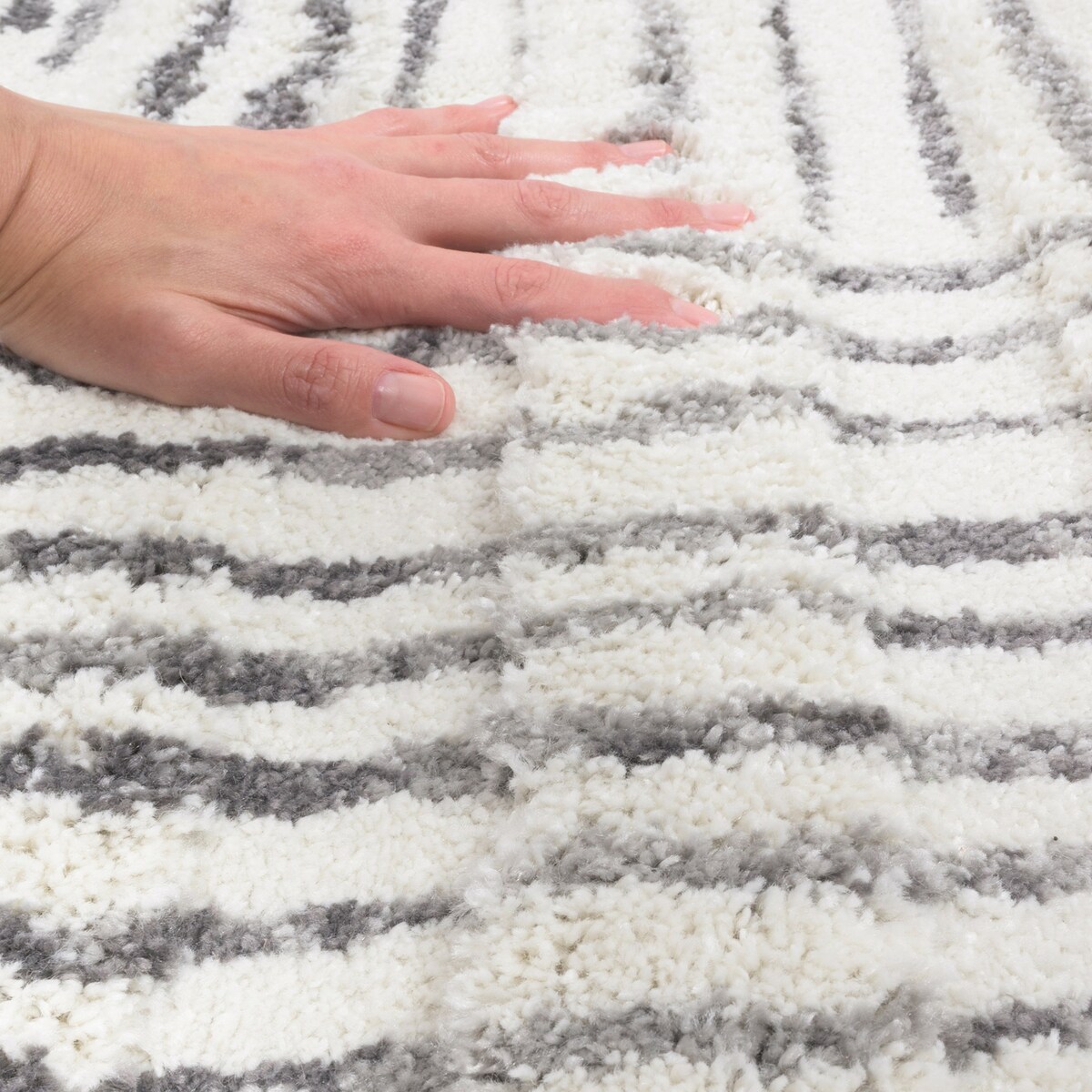 Dywan nowoczesny Mono 160x230 cm Abstrakcja kremowy