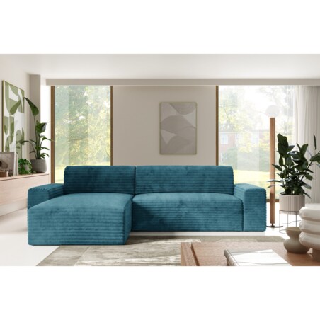 Narożnik COCO L z funkcją spania Kolor: TILIA 75