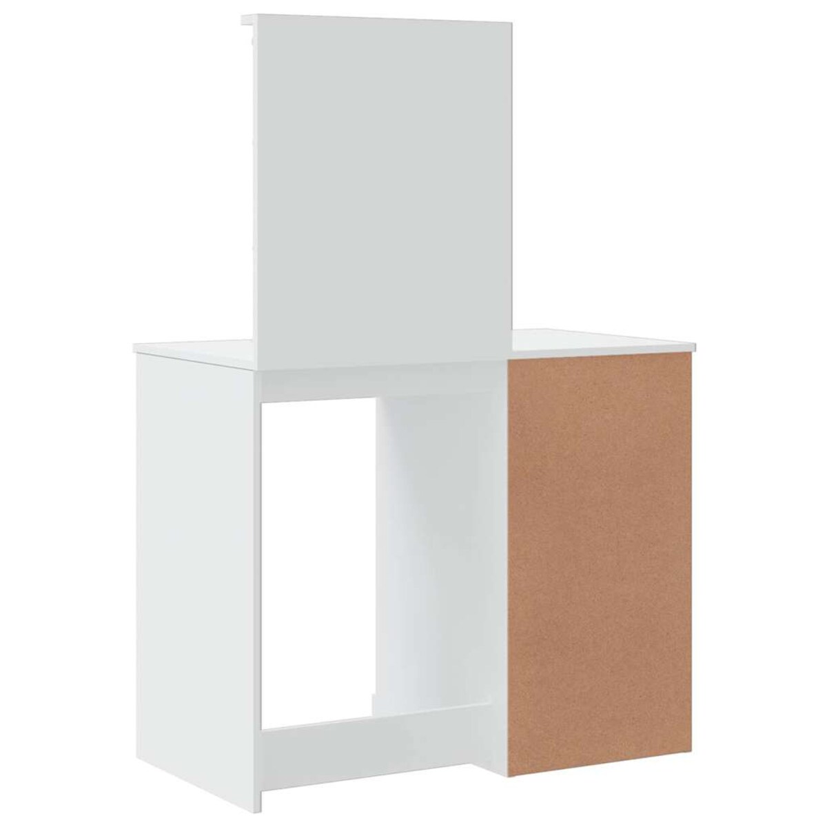 vidaXL Toaletka z lampkami LED, biała, 90x42x132,5 cm