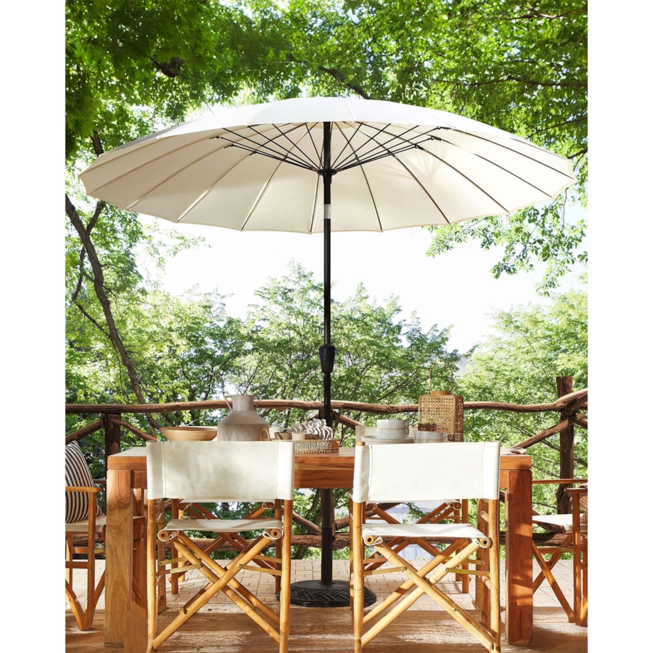 Parasol ogrodowy 255 cm BAIA Jasnobeżowy