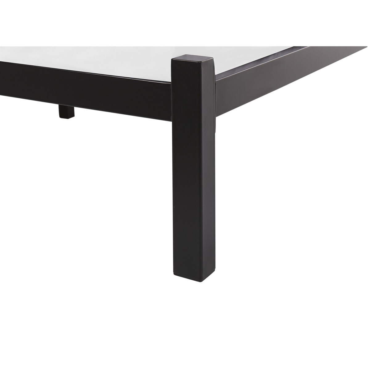 Łóżko metalowe 180 x 200 cm czarne CLAMART