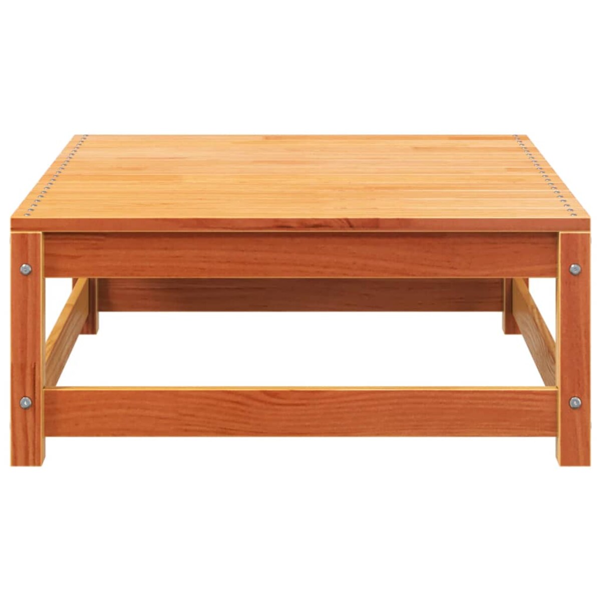 vidaXL Sofa ogrodowa bez podłokietników, z podnóżkiem, woskowy brąz