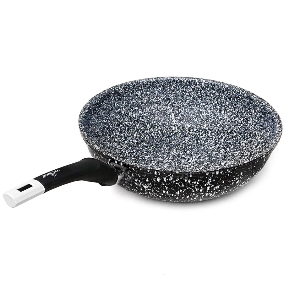 Patelnia głęboka marmurowo ceramiczna wok NON-STICK 28 cm indukcja ZILNER