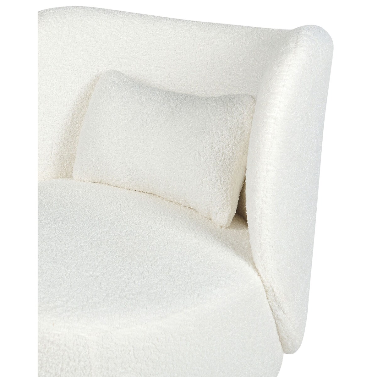 Fotel boucle biały OTSBY