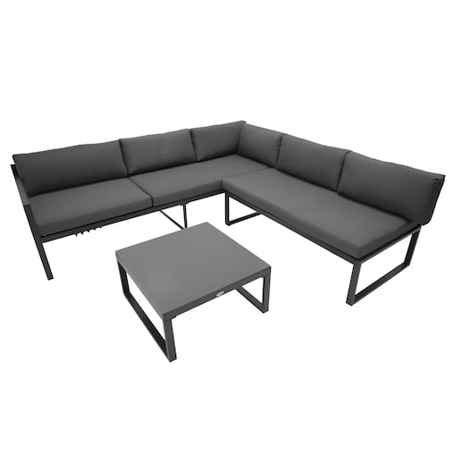 ZESTAW MEBLI OGRODOWYCH narożnik sofa stolik komplet NA OGRÓD TARAS leżanka