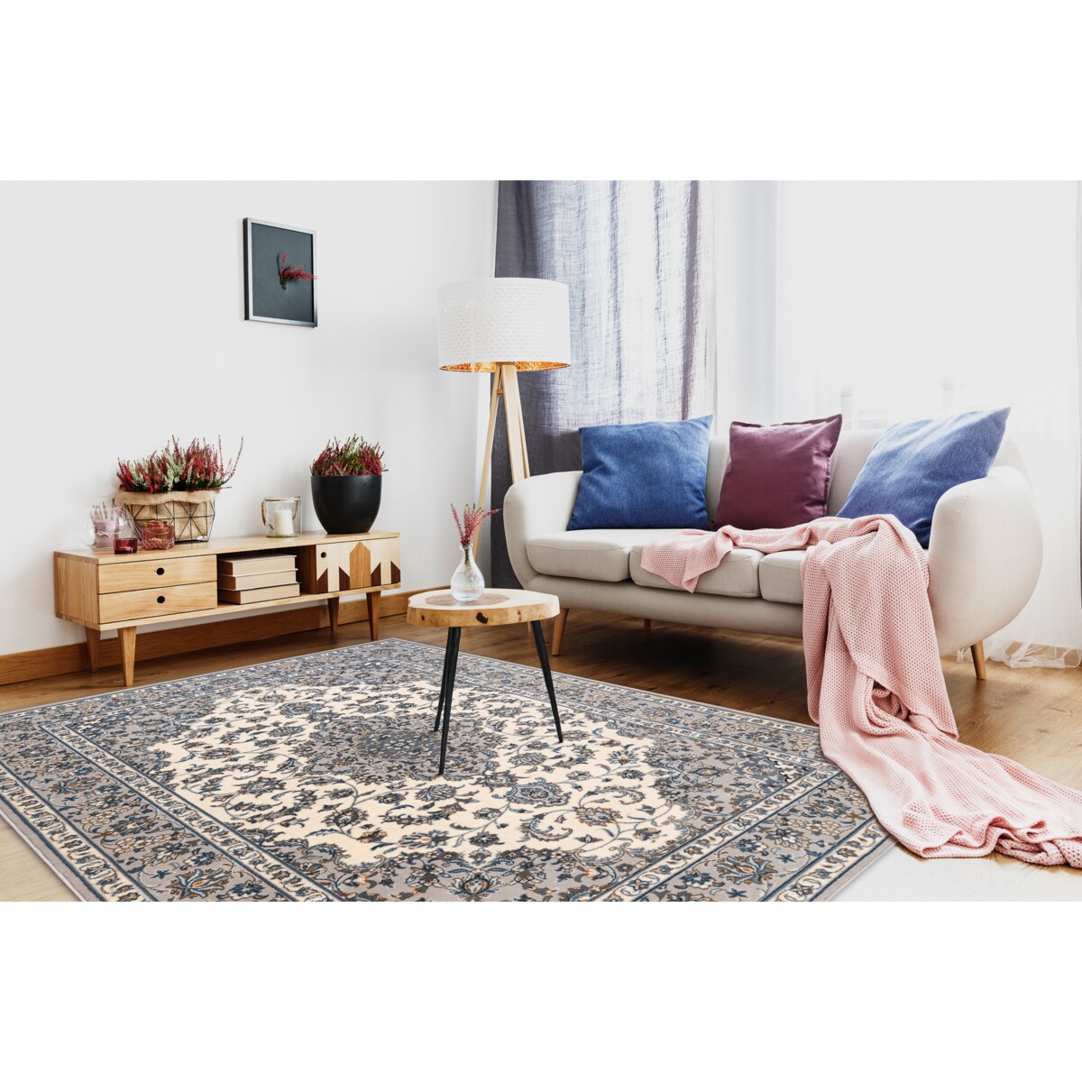 Dywan NAIN Ornament, ramka 7335/51635 beż / 240x340 cm