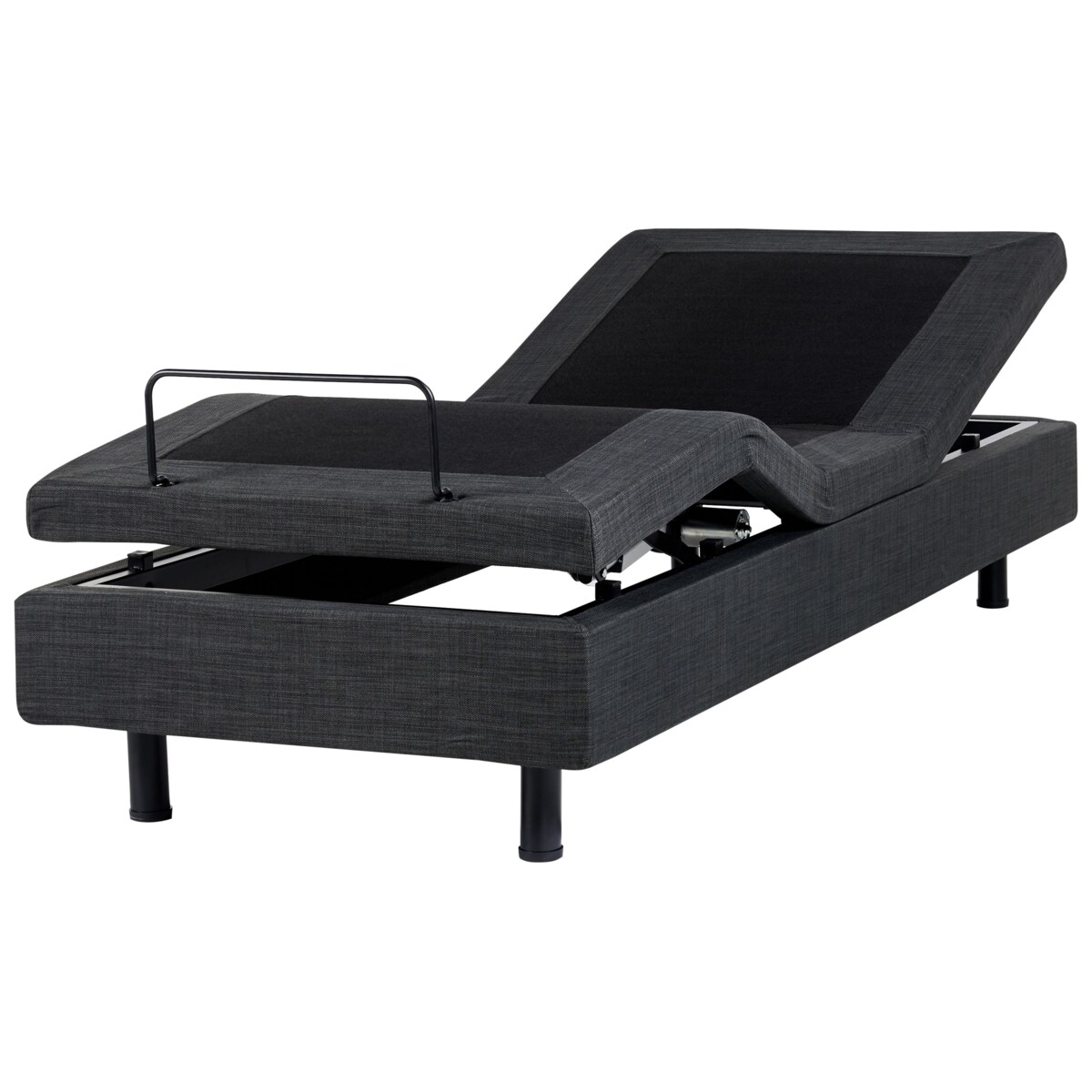 Łóżko regulowane bez zagłówka DUKE 80 x 200 cm Ciemnoszary