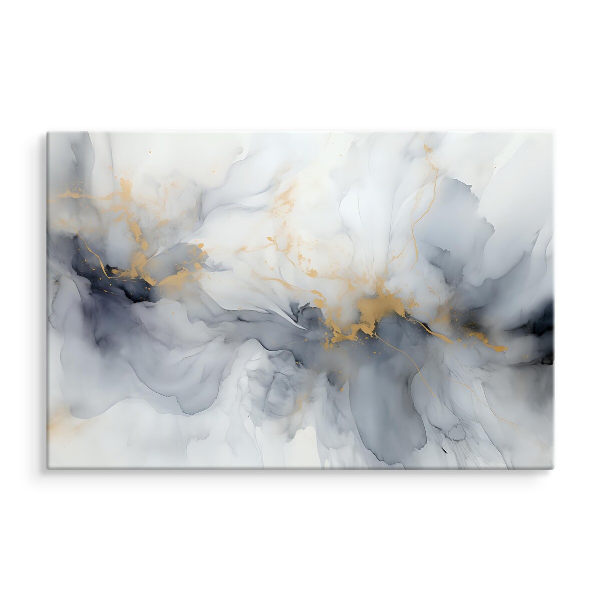 Obraz Na Płótnie Do Sypialni Delikatny MARMUR Abstrakcja Akwarele 90x60cm