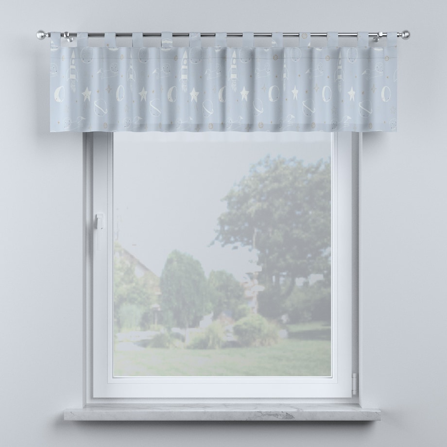 Lambrekin na szelkach 130x40 szary