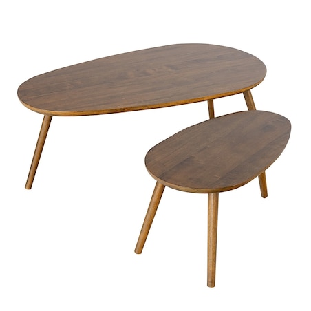 Zestaw stolików kawowych Tavona 2 szt., 75/115 x 43/66 x 39/45 cm