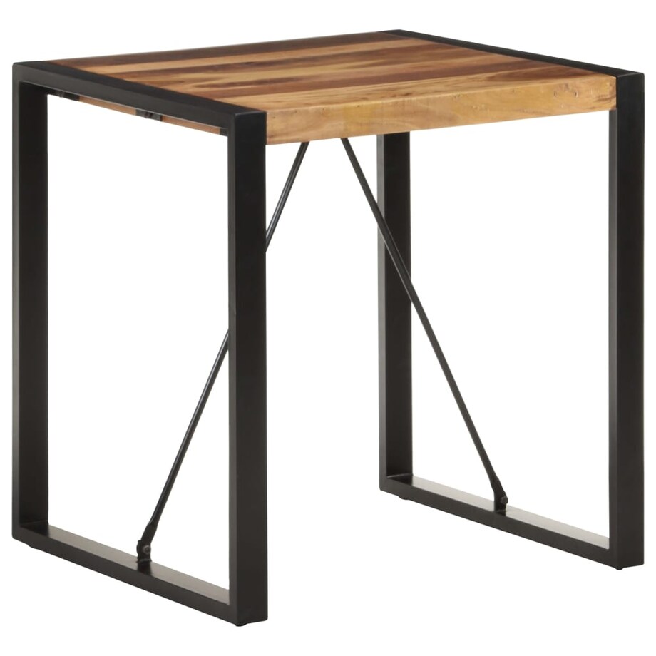 vidaXL Stolik jadalniany, 70x70x75 cm, lite drewno akacjowe