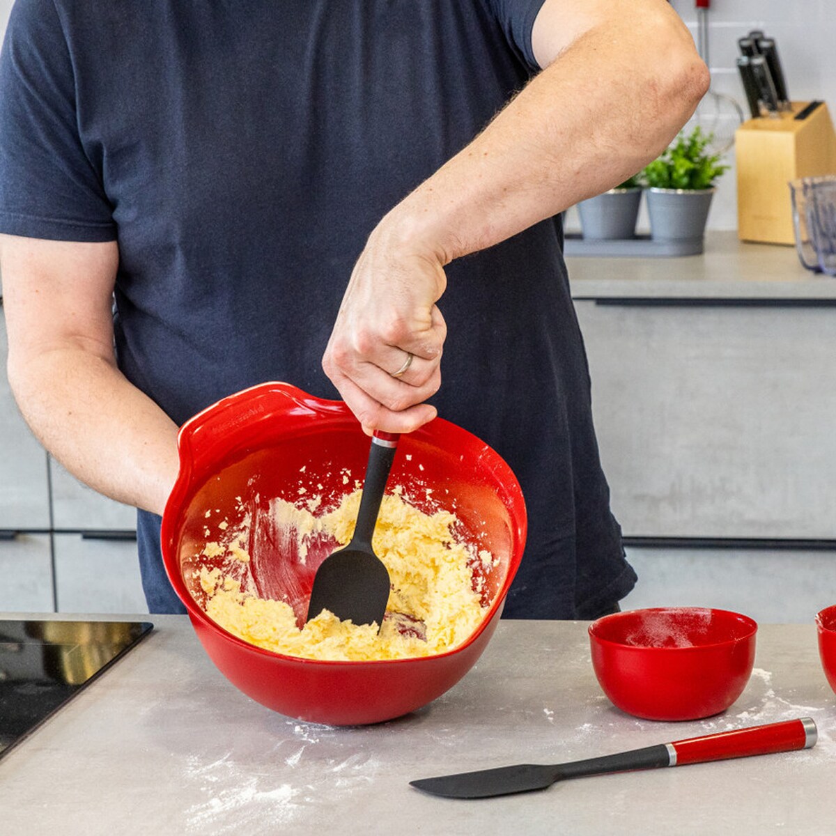 Kitchen Aid zestaw silikonowych szpatułek 2 sztuki Empire Red