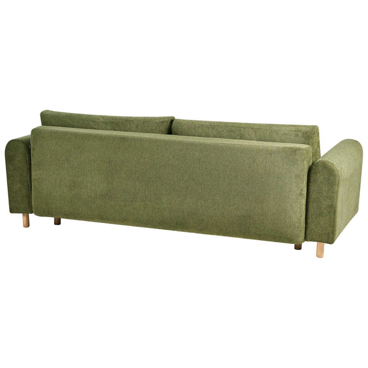 Sofa rozkładana dla 3 osób KVAM Zielony ze schowkiem