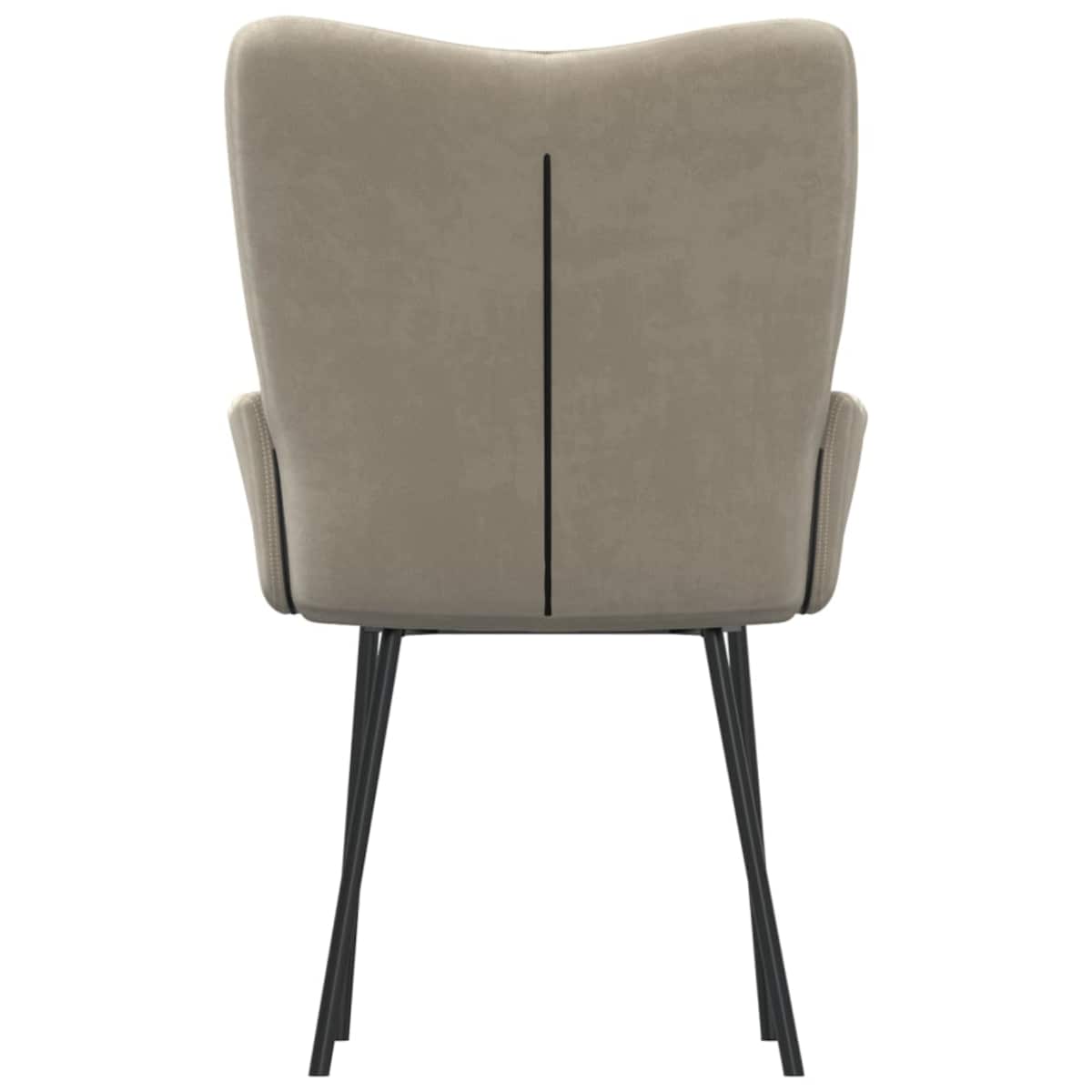 vidaXL Krzesła stołowe, 2 szt., jasnoszare, aksamitne