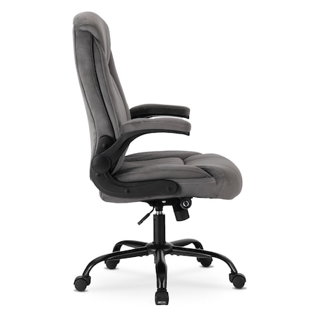 Fotel biurowy obrotowy ergonomiczny do biurka szary COMFORT