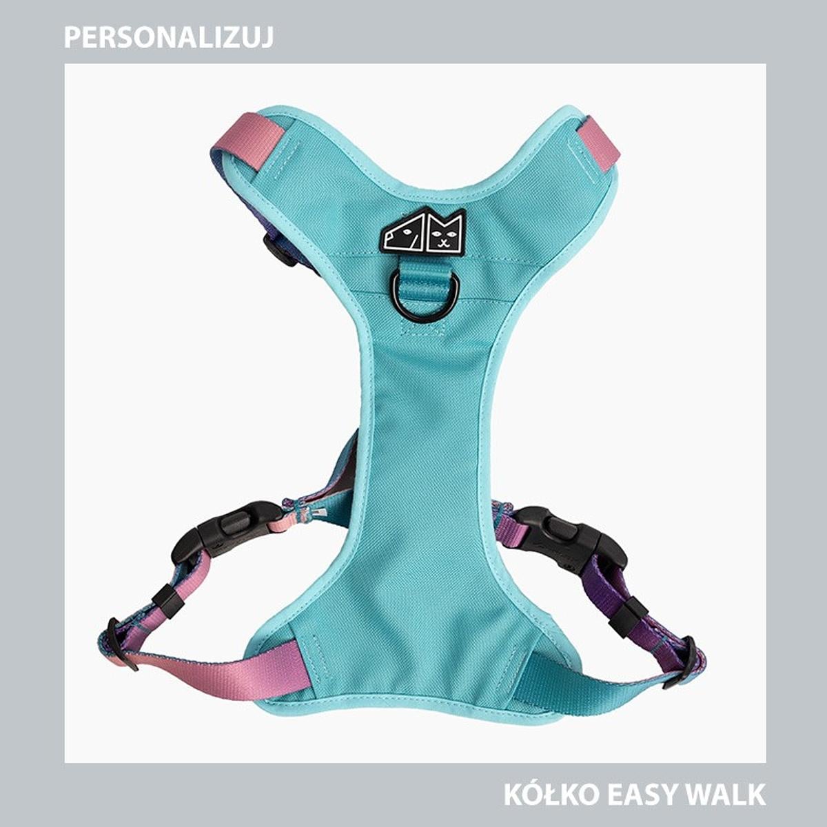 Szelki bezuciskowe dla psa lub kota "Więcej niż jedno zwierzę" - Szerokość taśmy: 25mm, Rozmiar: S