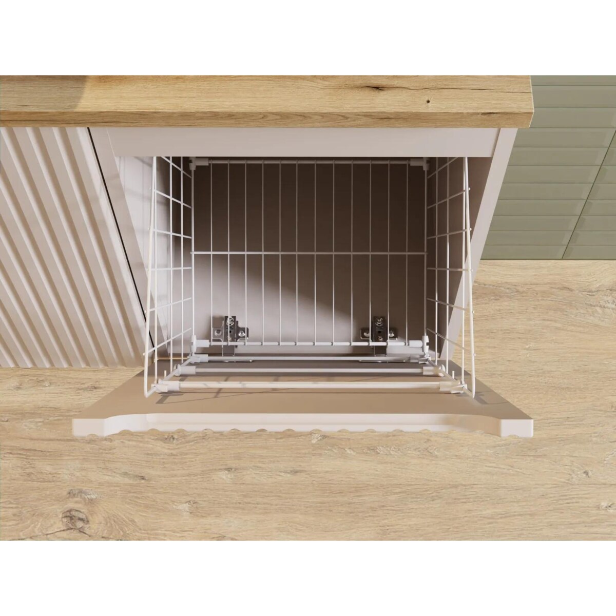 Szafka łazienkowa NOVA CASHMERE 81-40-1D 40cm kaszmirowa z koszem