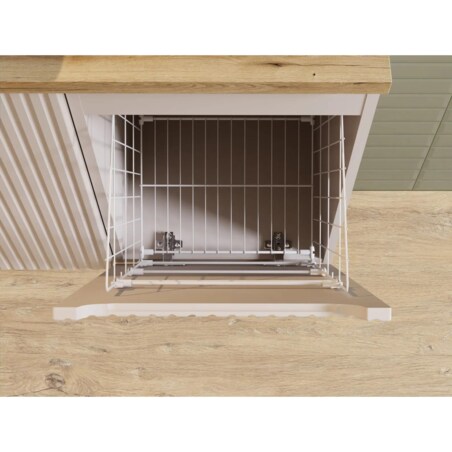 Szafka łazienkowa NOVA CASHMERE 81-40-1D 40cm kaszmirowa z koszem