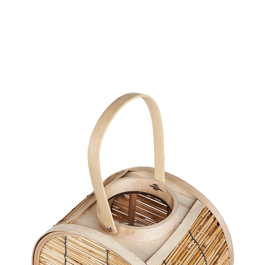 Lampion rattanowy 30 cm naturalny BISTAL