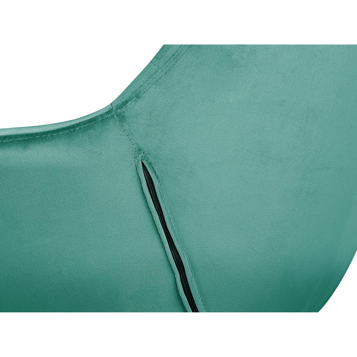 Krzesło biurowe regulowane welurowe zielone LABELLE