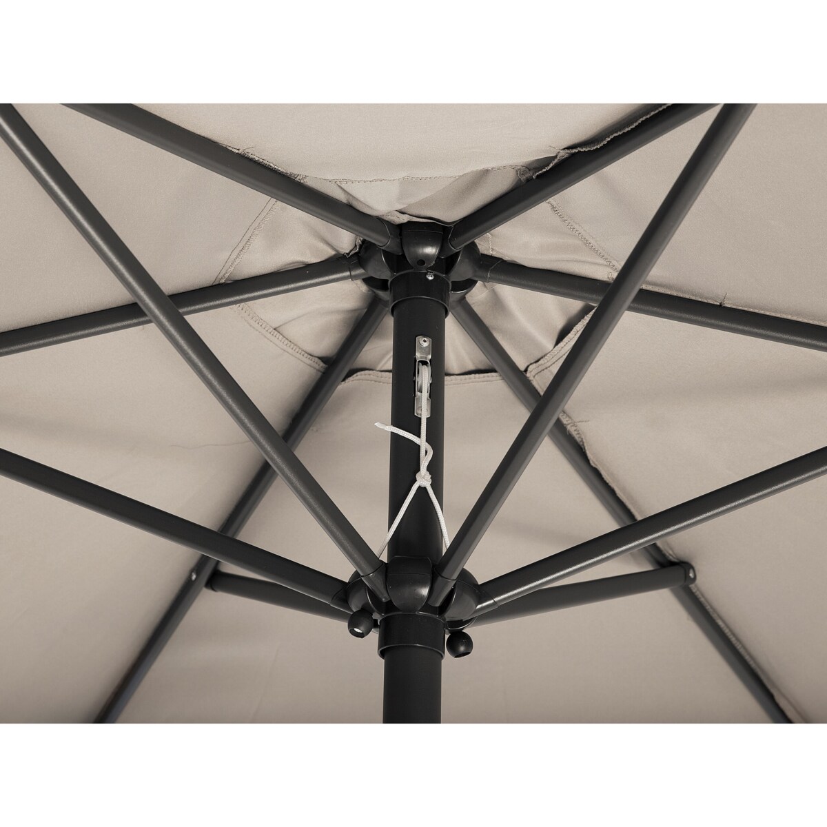 Parasol ogrodowy ⌀ 270 cm beżowoszary VARESE