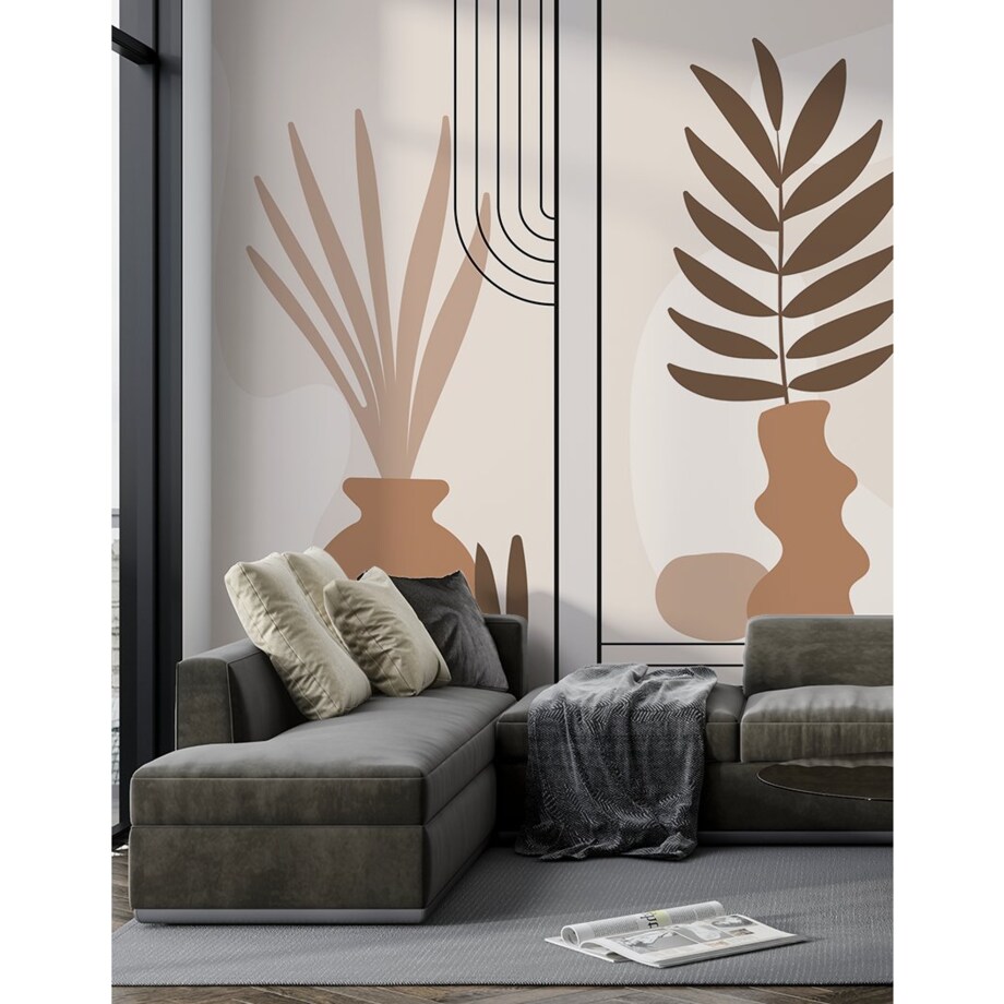 Fototapeta Rysowane Boho Minimalist Do Sypialni Salonu 200X140