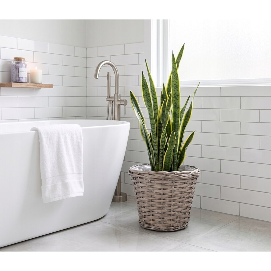 OSŁONKA WIKLINOWA KOSZ WIKLINOWY 25cm DONICZKA DONICA SZARA DUŻA BOHO