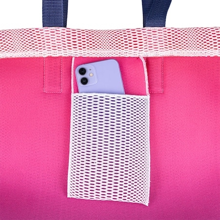 Torba na zakupy różowo-niebieska 45×33 cm