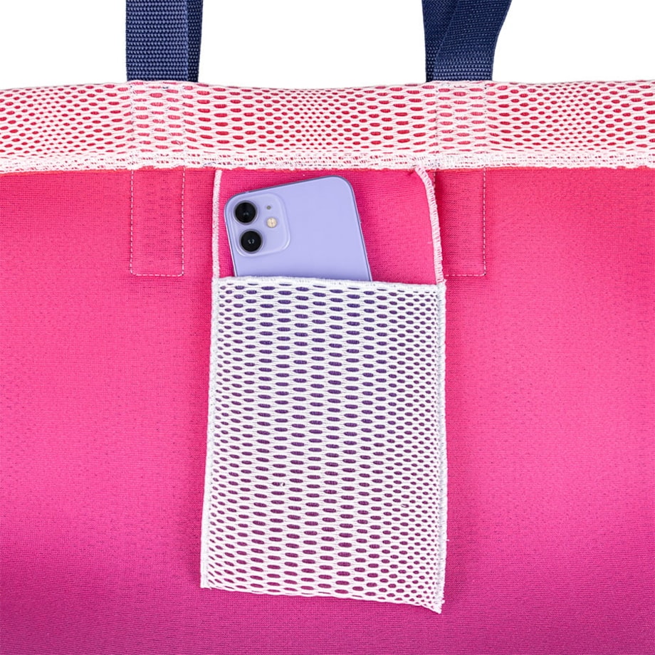 Torba na zakupy różowo-niebieska 45×33 cm