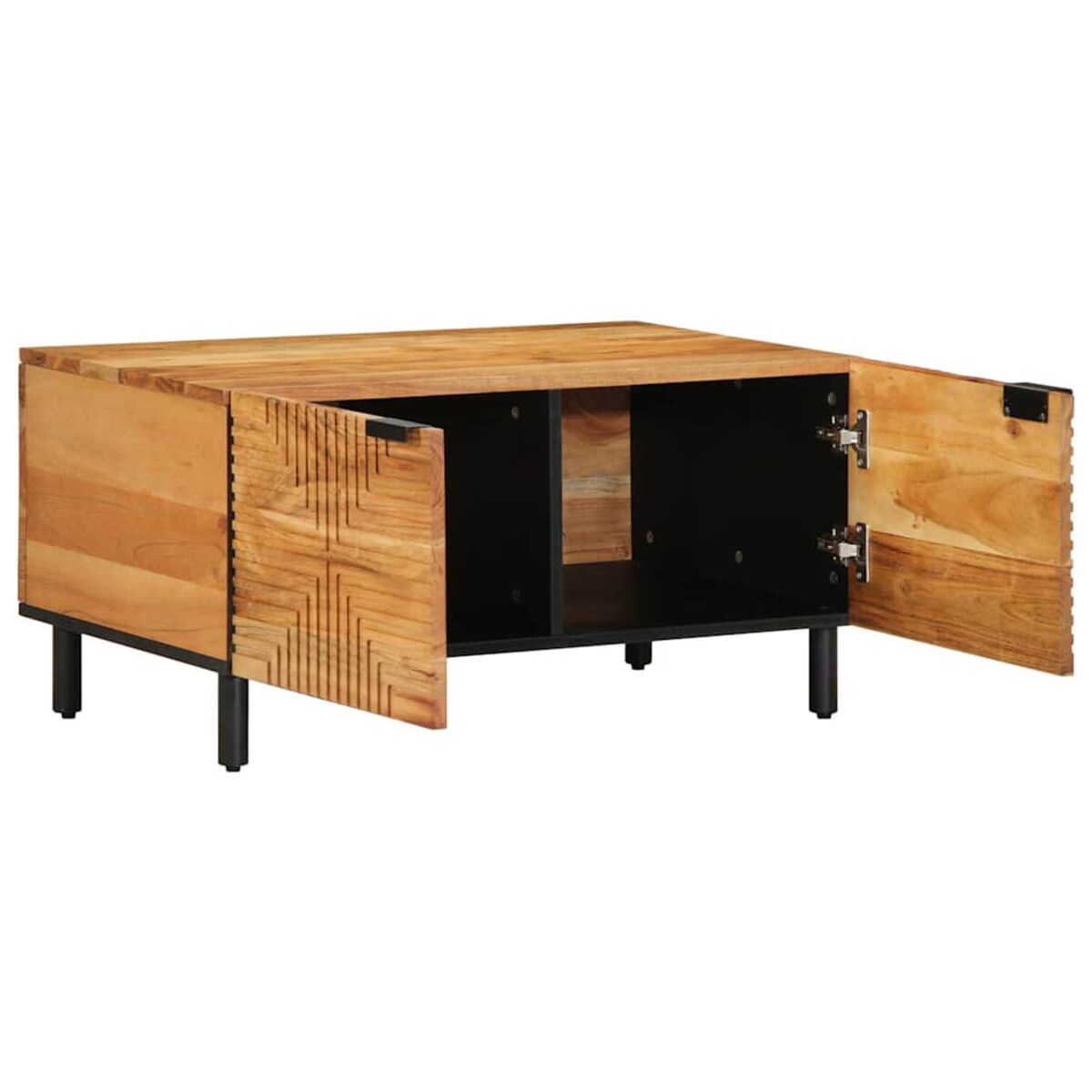 vidaXL Stolik kawowy, 80x50x40 cm, lite drewno akacjowe