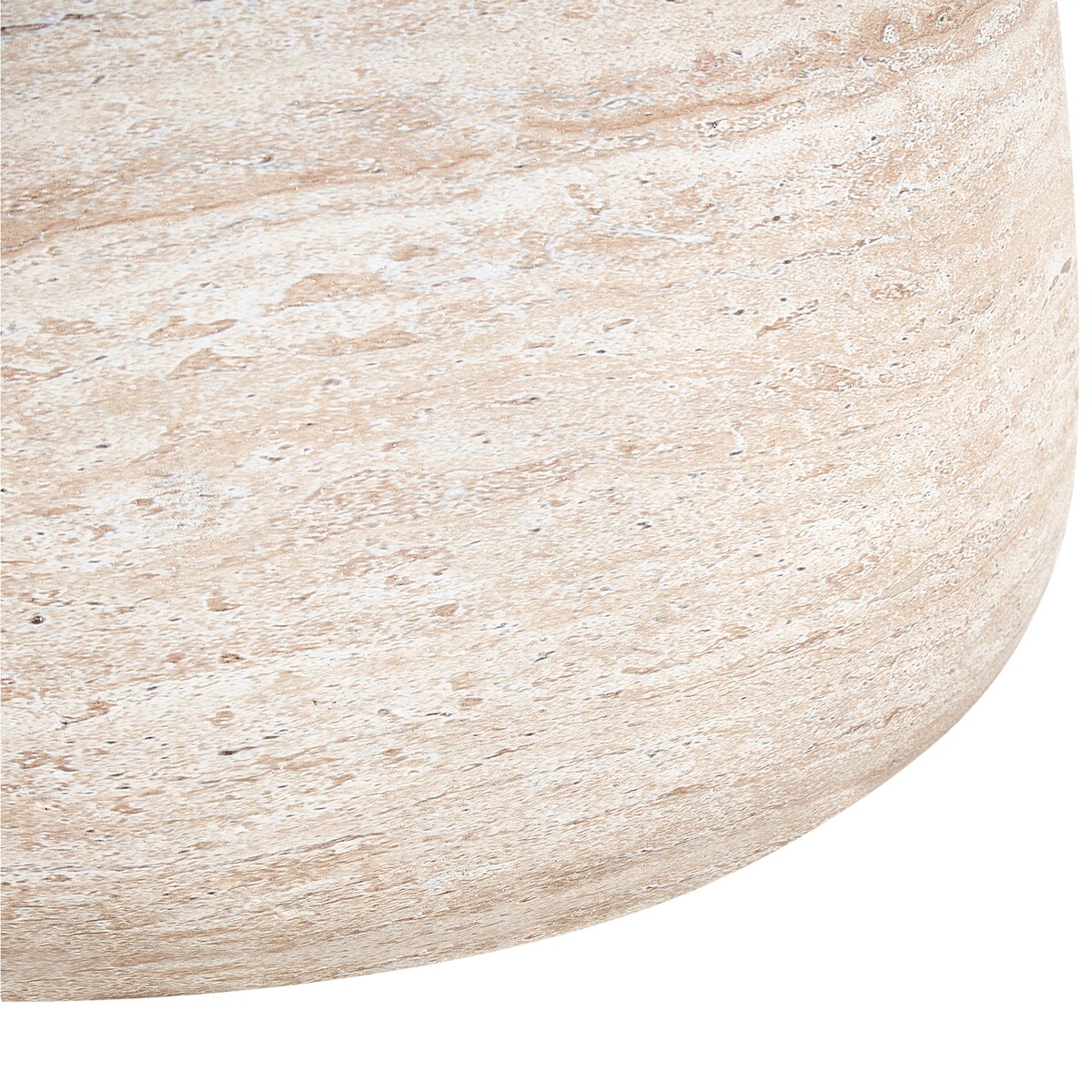 Stolik pomocniczy BIENTINO 46 cm 46 cm Efekt trawertynu