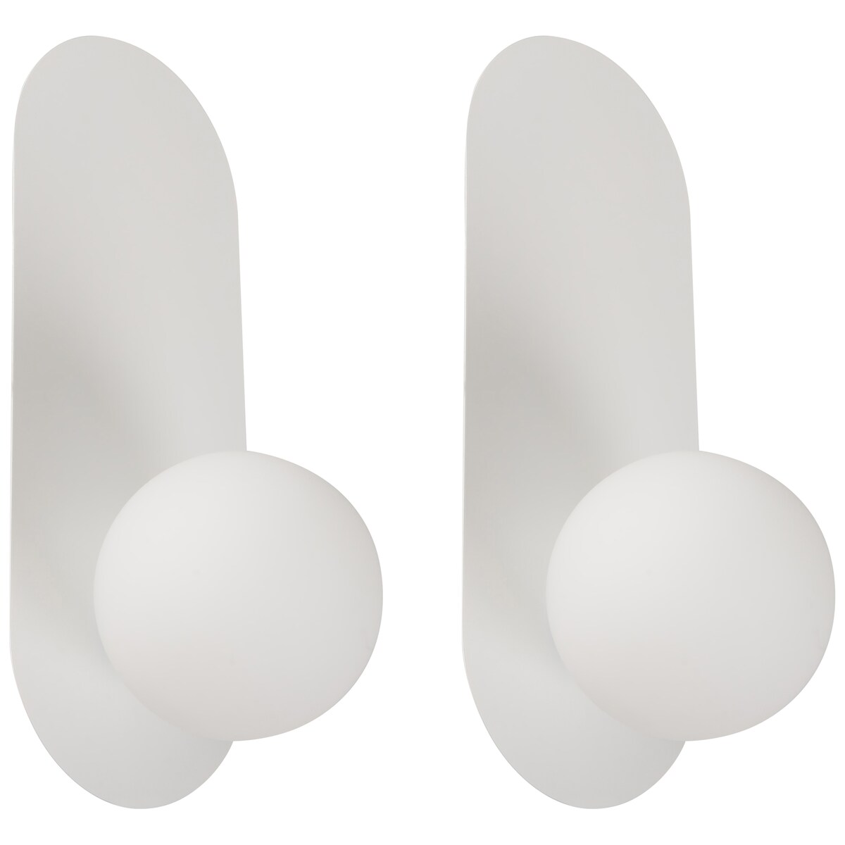 Zestaw 2 lamp ściennych LEISI Biały