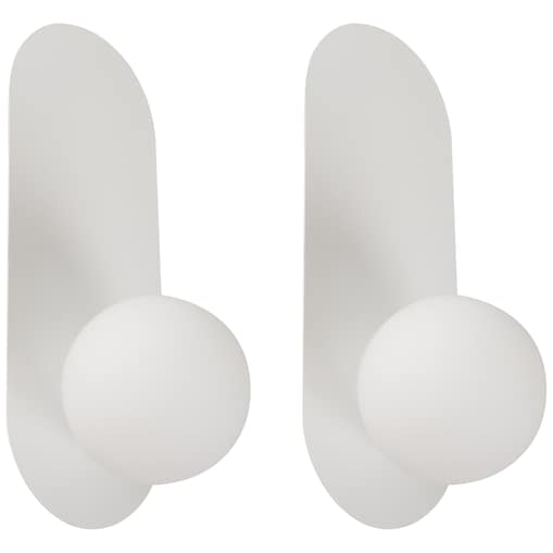 Zestaw 2 lamp ściennych LEISI Biały