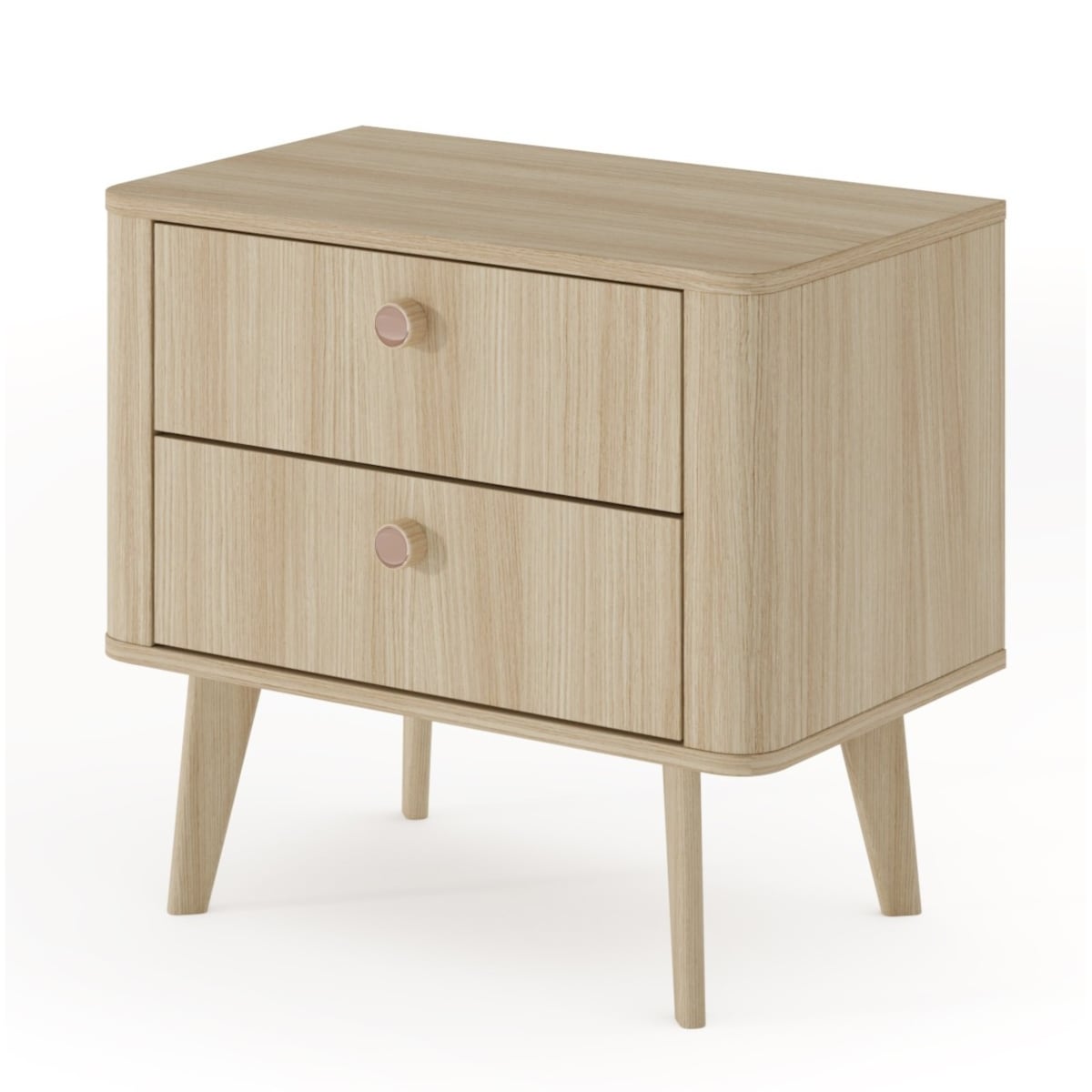 Szafka nocna KIKI 2S na drewnianych nóżkach